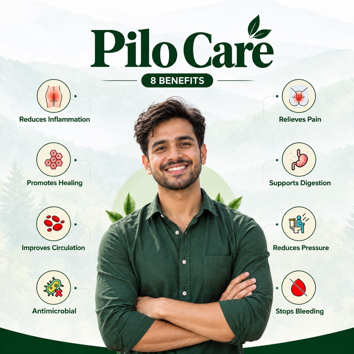 GS Ayurvedic Pilo Care | Piles Pain, Bleeding & Swelling Relief | 60+ Years Expertise